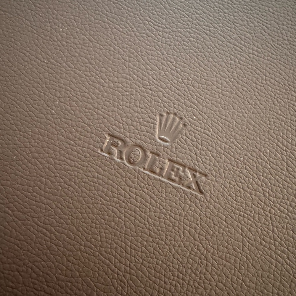 Rolex Dark Brown Leather Watch Storage Zippered Case - Picture 3 of 8